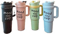 Mood the Cup" Insulated Tumbler with Handle and Lid
